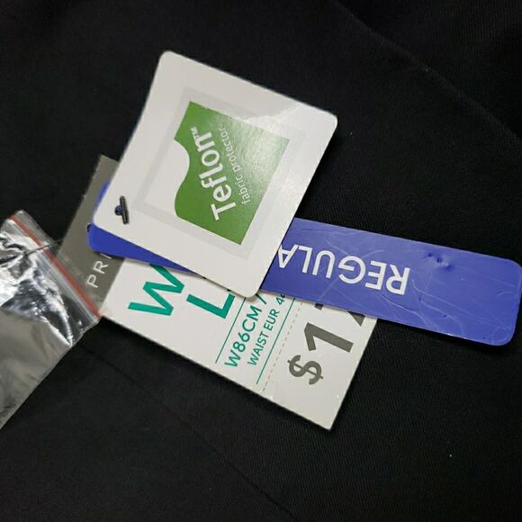 Men's Black Primark 3pc Suit Jacket Size 40 40L Pants 34 X 30 Vest White Shirt - Picture 11 of 16